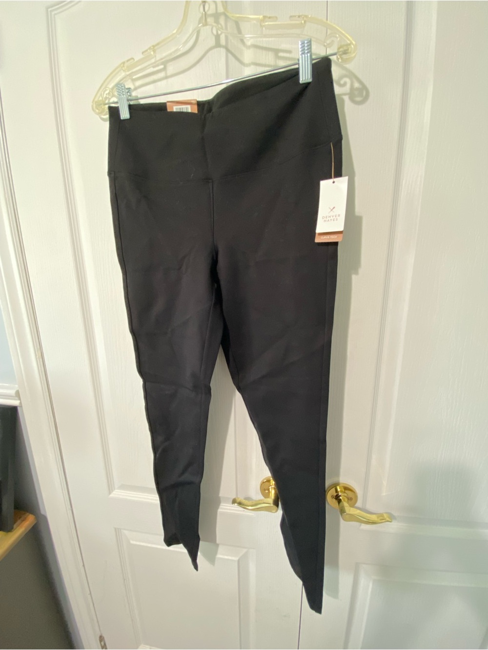 Denver Hayes Black High-Waist Ponte Leggings